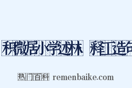 积微居小学述林·释工造句是什么意思的图片